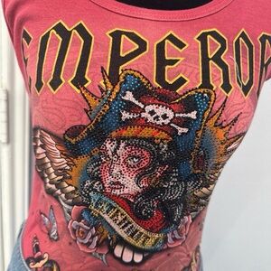 Women's Red Graphic Tee